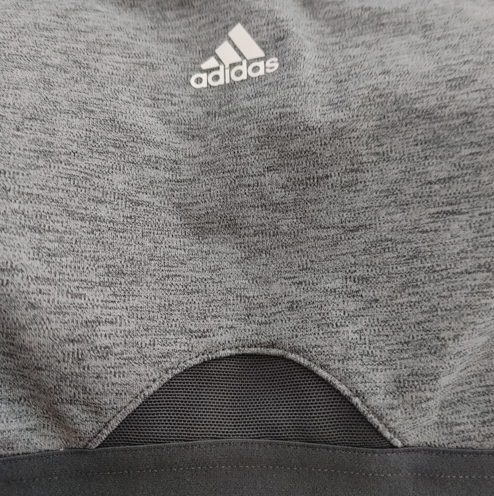 Adidas Powerreact Medium Support Bra - Gray - Med… - image 4